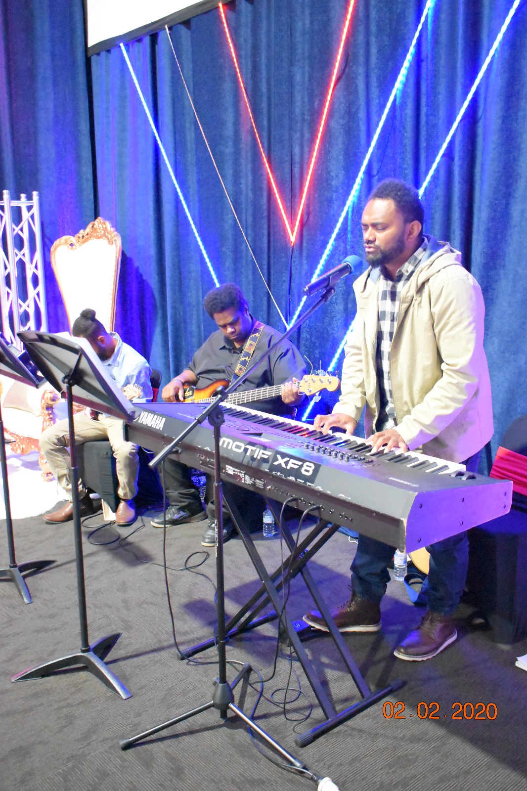 Worship team musicians